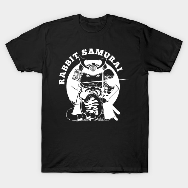 Samurai Rabbit T-Shirt T-Shirt by Melchi